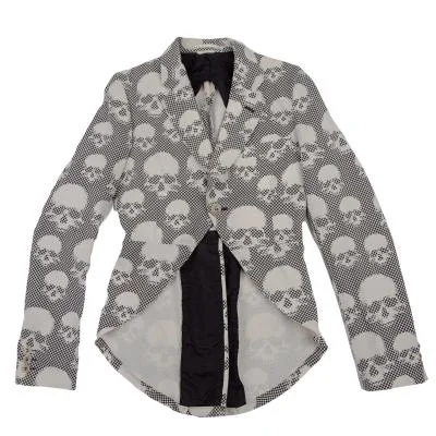 COMME des GARCONS HOMME PLUS Poly Skull Checked Jacket