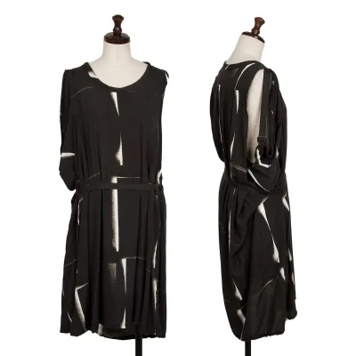 ANN DEMEULEMEESTER Graphic Printed Sleeveless Dress