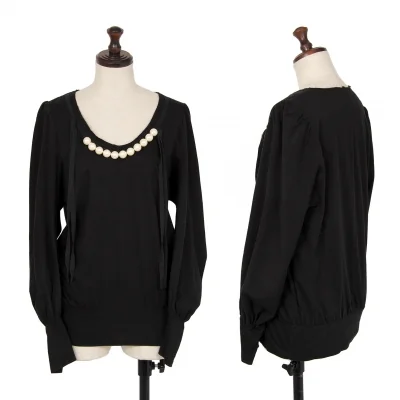 tricot COMME des GARCONS Cotton Pearl Decoration T Shirt
