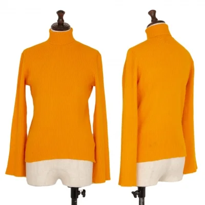 tricot COMME des GARCONS Wool Turtleneck Rib Knit Sweater