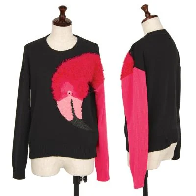 DIESEL Flamingo Pattern Knit Sweater