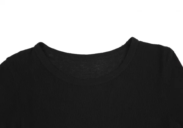 サカイsacai バック切替フレアシルエットサーマルニット 黒1 K-120108_003