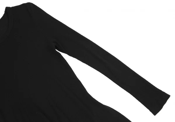 サカイsacai バック切替フレアシルエットサーマルニット 黒1 K-120108_004