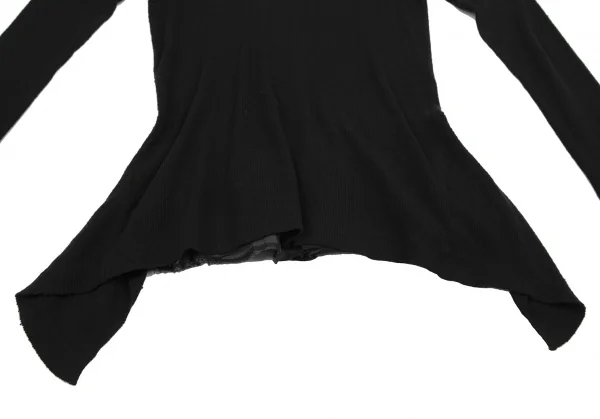 サカイsacai バック切替フレアシルエットサーマルニット 黒1 K-120108_006