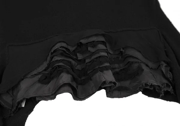 サカイsacai バック切替フレアシルエットサーマルニット 黒1 K-120108_009