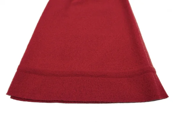 イッセイミヤケ ハートISSEY MIYAKE HaaT 圧縮ウールラップデザインスカート 赤2 K-120119_005