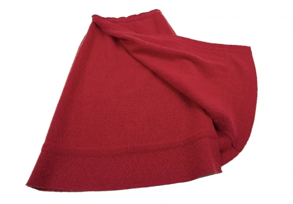 イッセイミヤケ ハートISSEY MIYAKE HaaT 圧縮ウールラップデザインスカート 赤2 K-120119_008