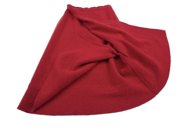 イッセイミヤケ ハートISSEY MIYAKE HaaT 圧縮ウールラップデザインスカート 赤2 K-120119_009