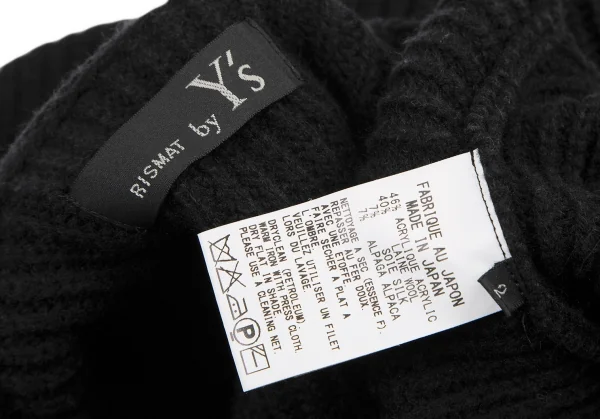RISMAT by Y's Ribbed Knit Poncho Cardigan K-120130_013