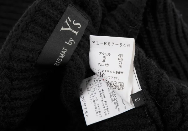 RISMAT by Y's Ribbed Knit Poncho Cardigan K-120130_014