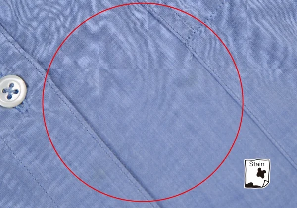 マーガレットハウエルMARGARET HOWELL コットンバンドカラーギャザーヨークシャツ 水色I K-120134_004