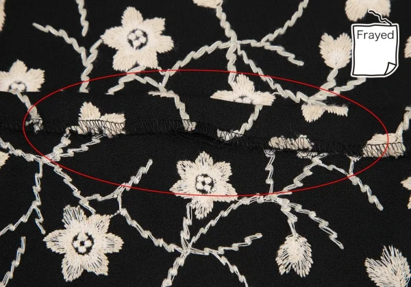 シビラSybilla ボタニカル刺繍フレアスカート 黒ベージュL K-120217_007