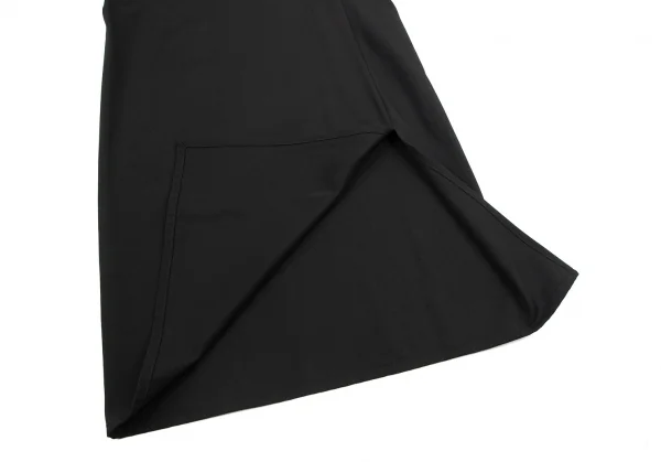 ワイズY's ウールギャバマオカラーノースリーブワンピース 黒M位 K-120232_010