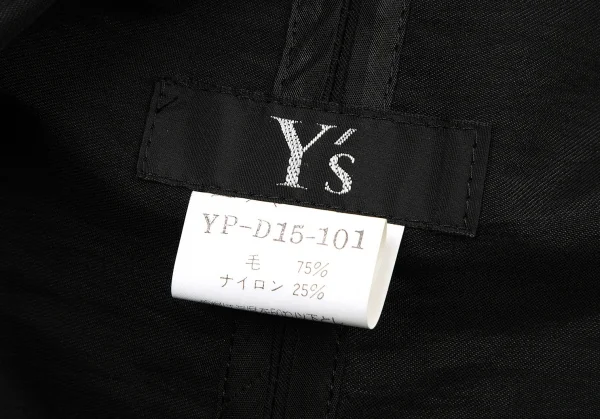 ワイズY's ストールデザインノースリーブシャツワンピース 黒M位 K-120233_017
