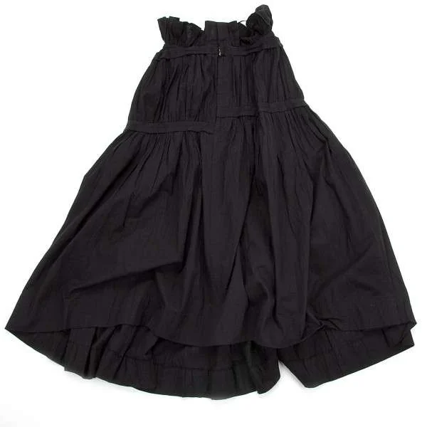 ヨウジヤマモトY's ギャザースカート ウエスト ゴム ヨウジヤマモト ファムYohji Yamamoto femme 綿テープたたき