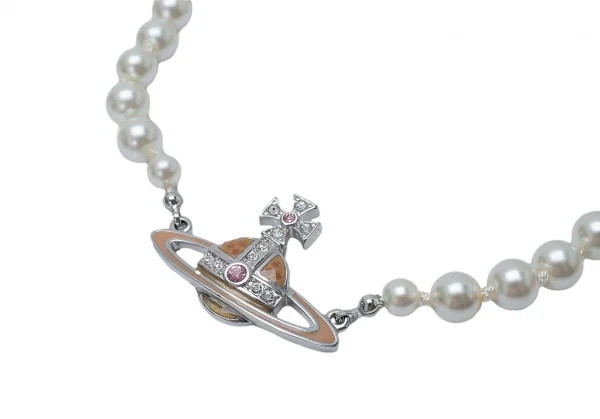 ヴィヴィアンウエストウッドVivienne Westwood バスレリーフパールチョーカーネックレス シルバー K-120391_003