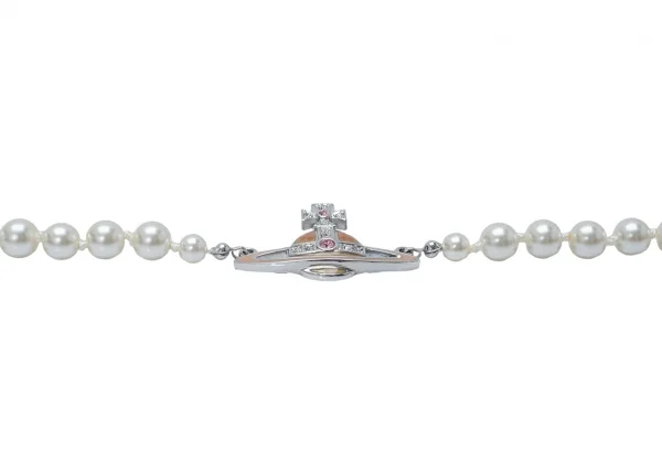 ヴィヴィアンウエストウッドVivienne Westwood バスレリーフパールチョーカーネックレス シルバー K-120391_005