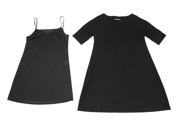 【新品】Sybilla　タックドレス　現行タグ　パニエ付き　変形　黒　M　ロング 新品】Sybillaタックドレス現行タグパニエ付き変形黒Mロング