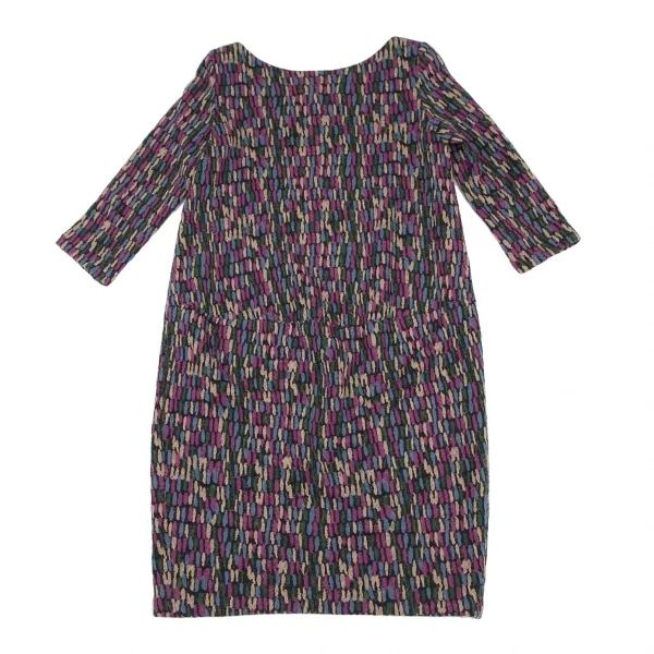 Sybilla Wool Colorful Woven Knit Dress K-120409_011