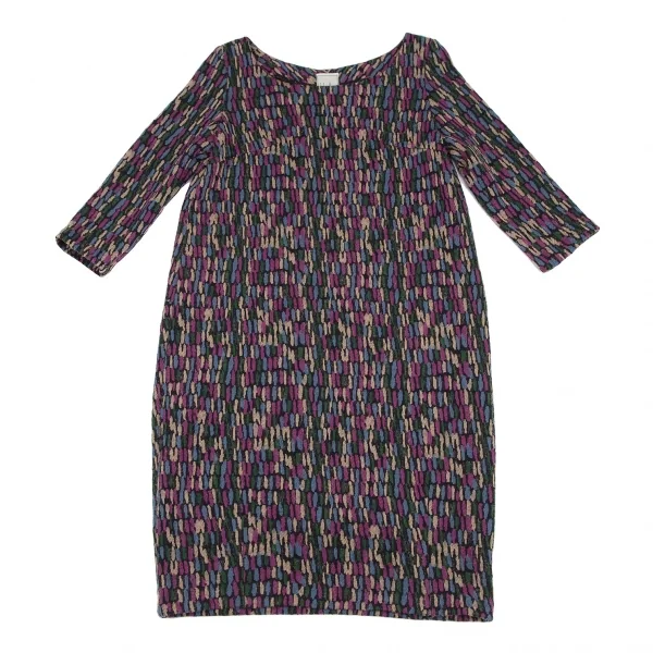 Sybilla Wool Colorful Woven Knit Dress K-120409_002