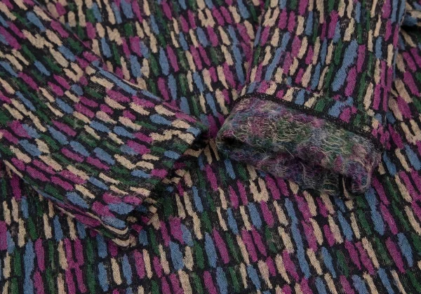 Sybilla Wool Colorful Woven Knit Dress K-120409_006