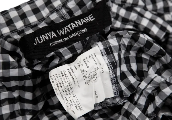 ジュンヤワタナベ コムデギャルソンJUNYA WATANABE COMME des GARCONS シワ加工ブロックチェックジャケット 白黒M位 K-120419_020