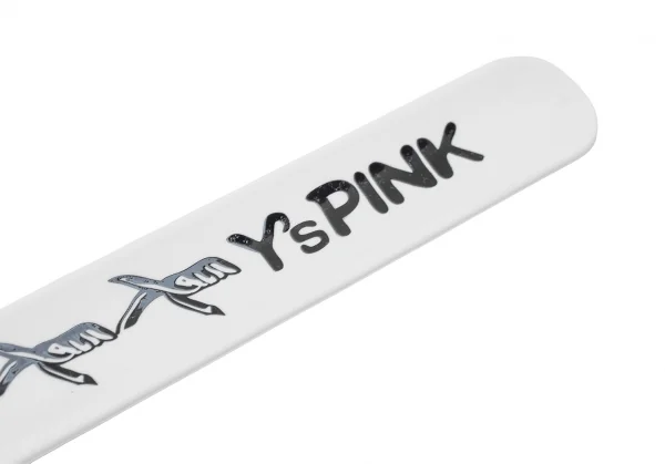 新品!タケシコウサカバイ ワイズ ピンクレーベルTAKESHI KOSAKA by Y's Pink Label 10匣 有刺鉄線ロゴプリントパッチンバンドブレスレット 白 K-120511_006