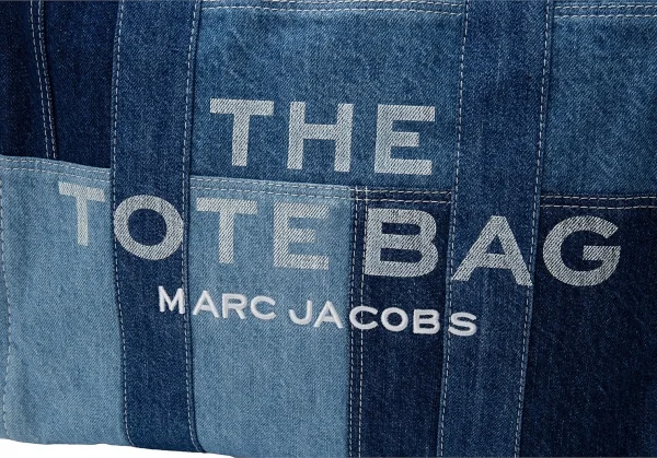 マークジェイコブスMARC JACOBS パッチワークデニムトートバッグ インディゴ K-120538_010