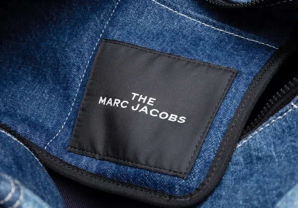 マークジェイコブスMARC JACOBS パッチワークデニムトートバッグ インディゴ K-120538_019