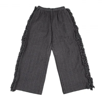 robe de chambre COMME des GARCONS Side Frill Herringbone Wide Pants