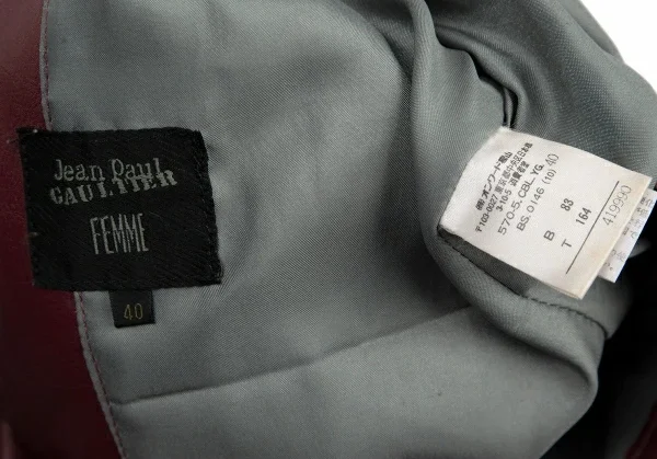 Jean-Paul GAULTIER FEMME Cow Leather Blouson K-120649_020