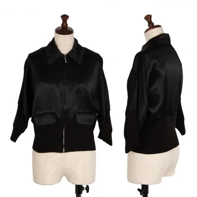 Jean-Paul GAULTIER CLASSIQUE Rib Switching Satin Blouson