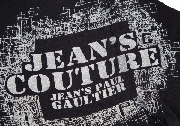ジーンズポールゴルチエJean's Paul GAULTIER グリッタープリントTシャツ 濃紺M K-120728_005