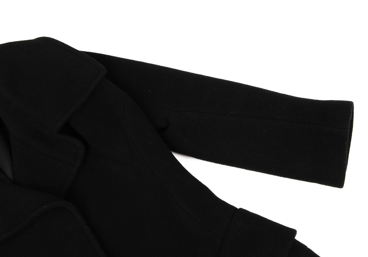 希少 美品【 メゾン フラネウール 】✦ カシミア ピーコート カットオフ 黒 希少 美品【 メゾン フラネウール 】✦ カシミア ピーコート