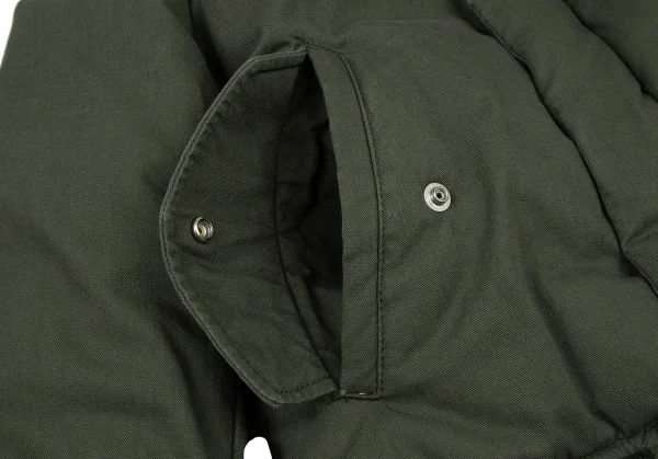 スナオクワハラsunaokuwahara ラクーンファーカラーダウンジャケット オリーブM K-120759_011