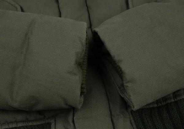 スナオクワハラsunaokuwahara ラクーンファーカラーダウンジャケット オリーブM K-120759_008