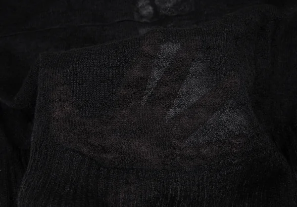 スナオクワハラsunaokuwahara モヘア混ボタン装飾ボタンレスカーディガン 黒M K-120760_012