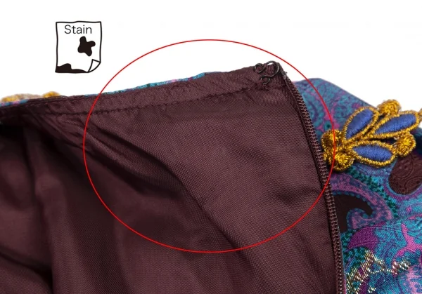 アナスイANNA SUI レース装飾ネックペイズリー柄ワンピース 水色他4 K-120772_014