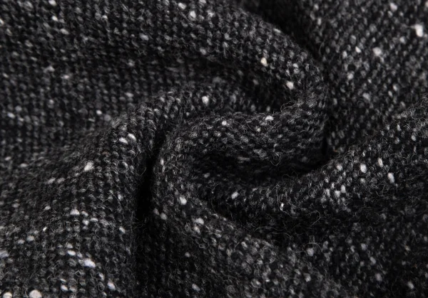 コムデギャルソン フランスCOMME des GARCONS FRANCE ネップツイードベルテッドジャケット チャコールS K-120779_017