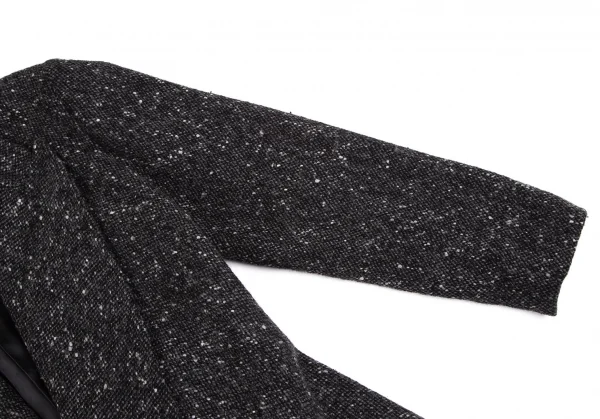 コムデギャルソン フランスCOMME des GARCONS FRANCE ネップツイードベルテッドジャケット チャコールS K-120779_004