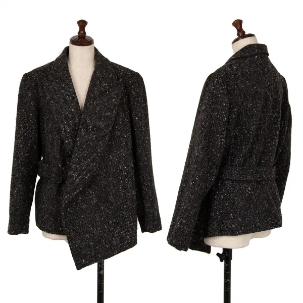 コムデギャルソン フランスCOMME des GARCONS FRANCE ネップツイードセットアップスーツ チャコールS K-120781_002