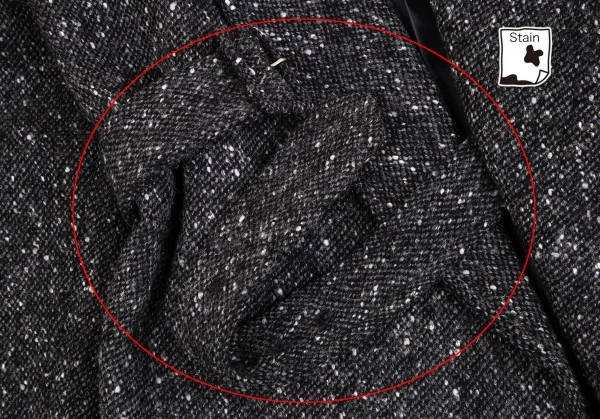 コムデギャルソン フランスCOMME des GARCONS FRANCE ネップツイードセットアップスーツ チャコールS K-120781_006
