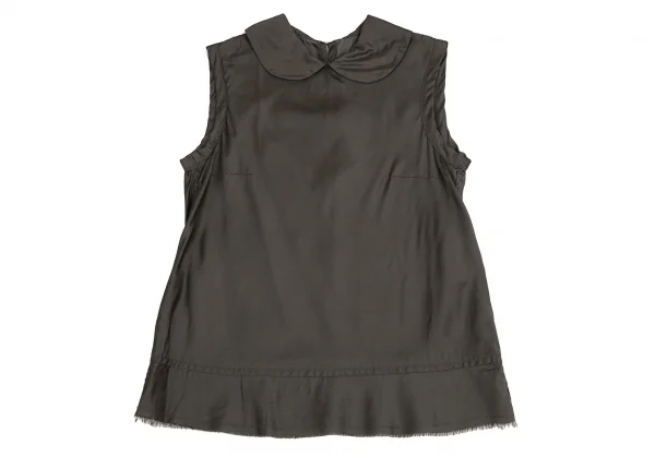 トリココムデギャルソンtricot COMME des GARCONS裾切替キュプラノースリーブ 茶M K-120819_002