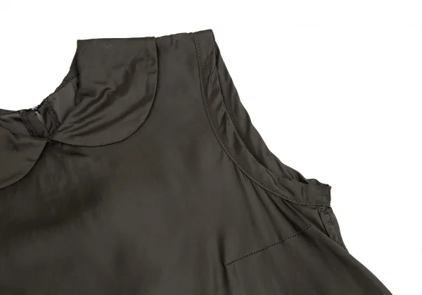 トリココムデギャルソンtricot COMME des GARCONS裾切替キュプラノースリーブ 茶M K-120819_004