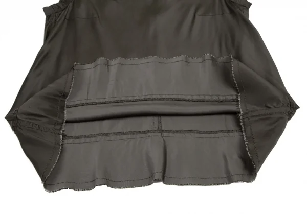 トリココムデギャルソンtricot COMME des GARCONS裾切替キュプラノースリーブ 茶M K-120819_006