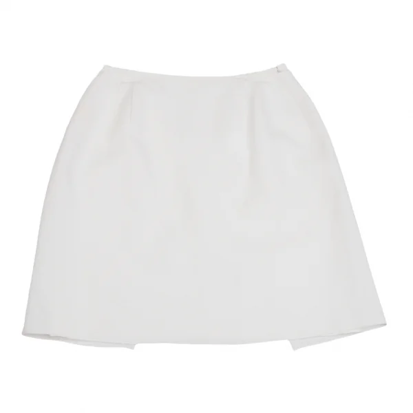 ジャンポールゴルチエ ファムJean Paul GAULTIER FEMME レイヤードデザインラップスカート 白40 K-120880_002