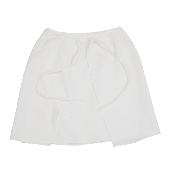 ジャンポールゴルチエ ファムJean Paul GAULTIER FEMME レイヤードデザインラップスカート 白40 K-120880_007
