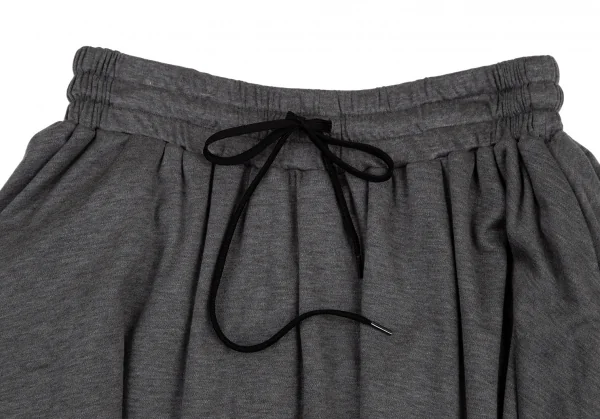 ミハラヤスヒロMIHARA YASUHIRO チュールレイヤードフライスニットスカート グレー黒38 K-120892_004