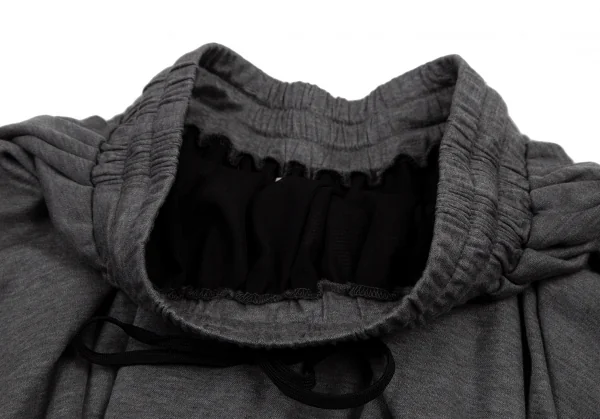 ミハラヤスヒロMIHARA YASUHIRO チュールレイヤードフライスニットスカート グレー黒38 K-120892_006