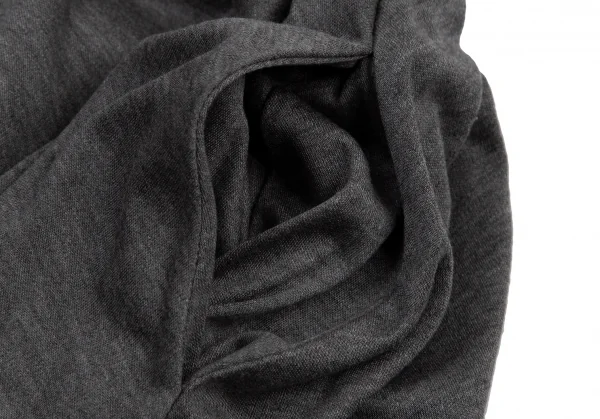 ミハラヤスヒロMIHARA YASUHIRO チュールレイヤードフライスニットスカート グレー黒38 K-120892_007